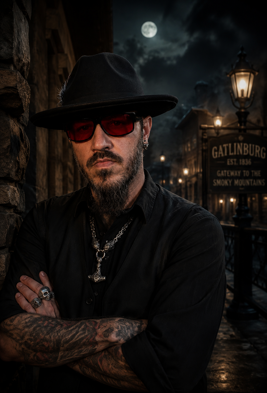 Mark, paranormal investigator and guide for Ghost and Haunt Tours of Gatlinburg in the Smoky Mountains